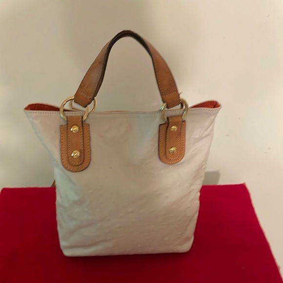 Maurizio Taiuti Genuine Leather Satchel Handbag-Made in Italy-Soft Ostrich - Picture 1 of 6